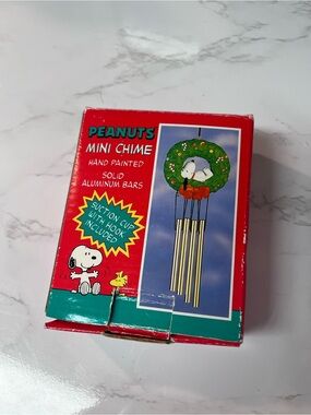 Peanuts Holiday Mini Chime - Red, Green & Gold